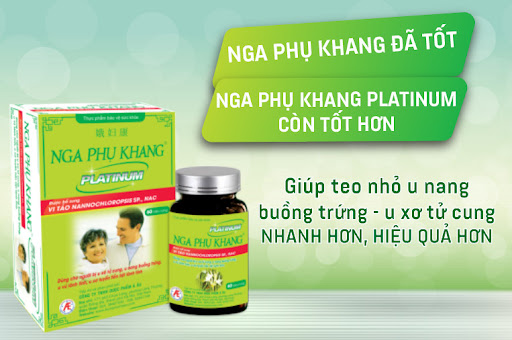 Nga Phụ Khang Platinum hỗ trợ cải thiện u nang buồng trứng nhanh hơn, hiệu quả hơn